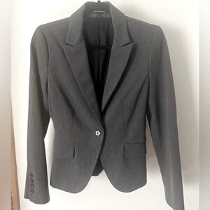 EXPRESS Vintage Classic Women's Dark Gray Button Blazer, Size: 4, EUC (PM-5)